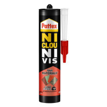 Cartouche colle tous matériaux objets lourds Ni Clou Ni Vis Pattex 460g