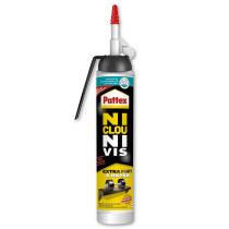 Cartouche colle à gachette extra fort & rapide Ni Clou Ni Vis Pattex 266g
