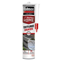 Mastic silicone toitures Gris Rubson 280ml