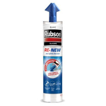 Mastic silicone blanc joints lisse Rubson 280ml