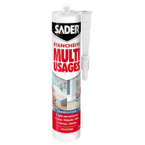 Mastic silicone multi-usages translucide Sader 280ml