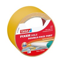 Ruban adhésif double-face fixation sols lisses Tesa 10m x 50mm