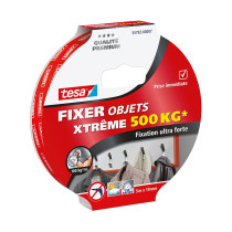 Ruban adhésif fixation objets Xtrême 500kg Tesa 5m x 19mm