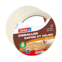 Ruban adhésif emballage cartons transparent Tesa 66m x 50mm