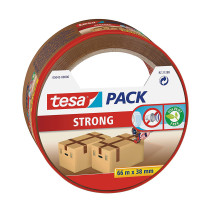 Ruban adhésif emballage cartons marron Tesa 66m x 38mm