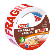 Ruban adhésif Fragile Tesa 66m x 50 mm