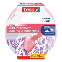 Adhésif de masquage spécial surfaces délicates Tesa 25m x 38mm