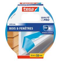 Adhésif de masquage spécial bois & fenêtres Tesa 25m x 38mm