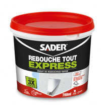 Enduit de rebouchage express jusqu\'à 1cm Sader 700ml
