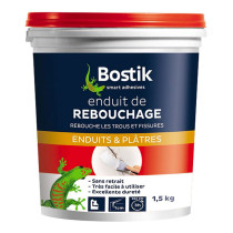 Enduit de rebouchage pâte Enduits & plâtres Bostik 1,5kg