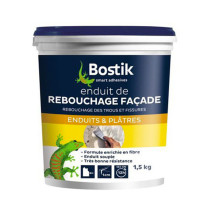 Enduit de rebouchage pâte spécial façade Bostik 1,5kg