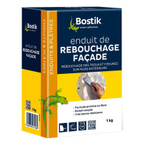 Enduit de rebouchage poudre spécial façade Bostik 1kg