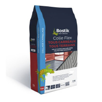 Colle flex tous carreaux / tous terrains blanc Bostik 5kg