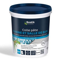 Colle pâte Cuisine & Salle de bain blanc Bostik 1,5kg