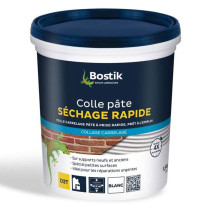 Colle pâte séchage rapide blanc Bostik 1,5kg