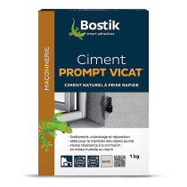Ciment prompt vicat beige Bostik 1kg