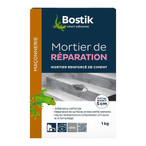 Mortier de réparation gris Bostik 1kg