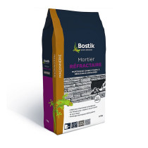 Mortier réfractaire Gris foncé Bostik 5kg