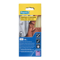 48 bâtons de colle Textiles & Cuir Rapid Ø 12 x 190mm coloris jaune
