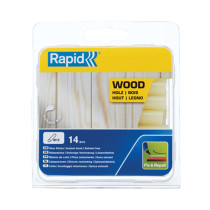 14 bâtons de colle Bois Rapid Ø 12 x 94mm coloris jaune