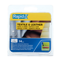 14 bâtons de colle Textiles & Cuir Rapid Ø 12 x 94mm coloris jaune