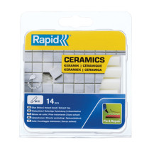 14 bâtons de colle Céramique Rapid Ø 12 x 94mm – blanc