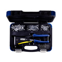 Coffret pince à rivet + 150 rivets Ø 3,2 / 4 / 4,8 + 3 forets