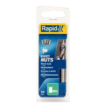 Boite 20 écrous à sertir M3 - vis Ø 3mm + foret