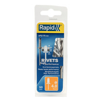 Boite 50 rivets haute performance + foret Rapid - Ø 4 x 14mm - aluminium