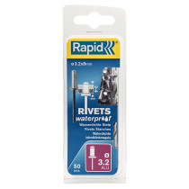 Boite 50 rivets étanches + foret Rapid - Ø 3.2 x 8mm - aluminium