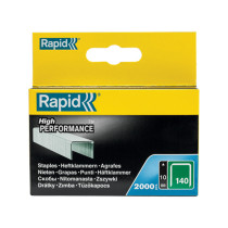 Boite 2000 agrafes fil plat Rapid - 140/10mm - acier galvanisé