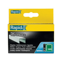 Boite 2000 agrafes fil plat Rapid - 140/14mm - acier galvanisé