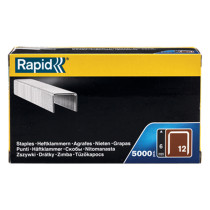 Boite 5000 agrafes fil plat Rapid - 12/6mm - acier galvanisé
