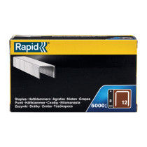 Boite 5000 agrafes fil plat Rapid - 12/8mm - acier galvanisé