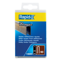 Boite 1500 agrafes étroites Rapid - 90/35mm - acier galvanisé