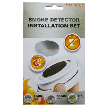 Support aimanté pour détecteur de fumée 