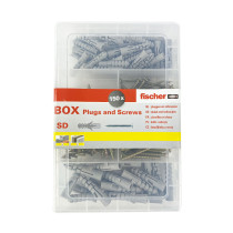 Coffret vis & chevilles Fischer - 150 pièces