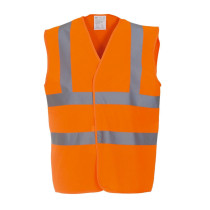 Gilet orange de sécurité réfléchissant