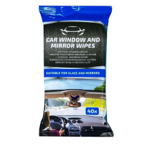Lingettes nettoyantes pour vitres voiture - 40 pièces