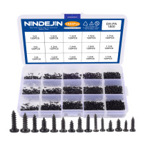 Coffret 1800 vis pour électronique tête cylindrique - zingué noir