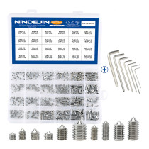 Coffret 667 inserts filetés coniques tête hexagonale + clés Allen - zingué