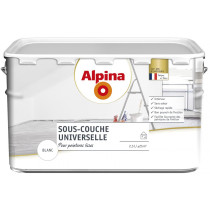 Peinture sous-couche universelle Alpina 2,5L blanc - Fabrication française