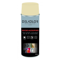 Peinture aérosol multisupport beige RAL 1015 400ml Delkolor