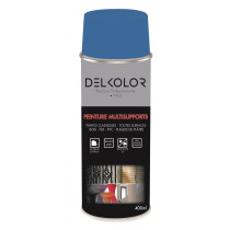Peinture aérosol multisupport bleu ciel RAL 5015 400ml Delkolor