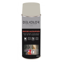 Peinture aérosol multisupport gris clair RAL 7035 400ml Delkolor