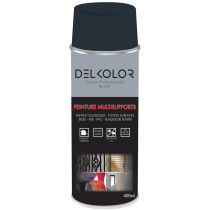 Peinture aérosol multisupport gris moderne RAL 7016 400ml Delkolor