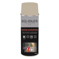 Peinture aérosol multisupport gris silex RAL 7032 400ml Delkolor