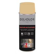 Peinture aérosol multisupport ivoire RAL 1014 400ml Delkolor
