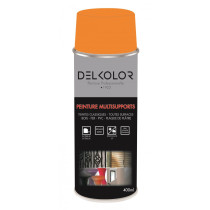 Peinture aérosol multisupport jaune melon RAL 1028 400ml Delkolor