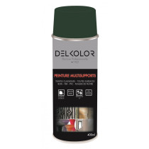 Peinture aérosol multisupport vert mousse RAL 6005 400ml Delkolor